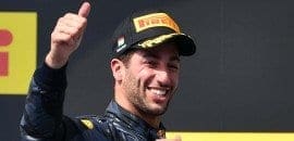 Daniel Ricciardo aproveita seu segundo pódio da temporada