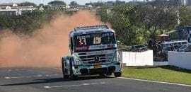 Paulo Salustiano larga na pole da Fórmula Truck em Londrina