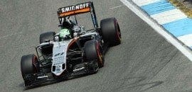 Hulkenberg perde uma posição por utilizar pneus errados