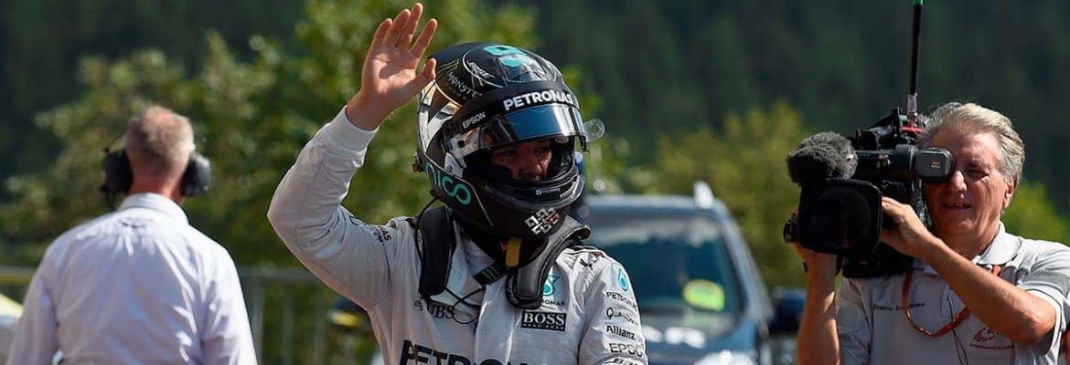 Sem Hamilton, Nico Rosberg garante a pole do GP da Bélgica