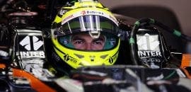 Sergio Perez  espera marcar pontos amanhã em Spa