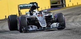 Terceiro no grid, Hamilton elogia Rosberg e potencial da Mercedes