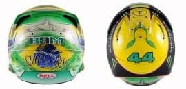 Lewis Hamilton usará capacete em homenagem a Ayrton Senna no GP do Brasil