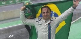 Enrolado na bandeira do Brasil, Massa tem adeus emocionante a Interlagos
