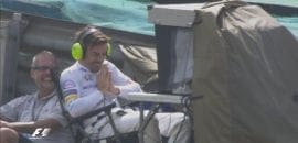 Alonso abandona, dá show e vira operador de câmera no GP do Brasil