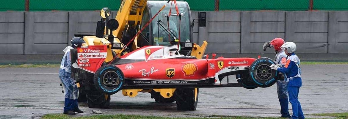 Raikkonen: “Não chovia muito mas havia bastante água parada na pista”