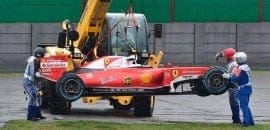 Raikkonen: “Não chovia muito mas havia bastante água parada na pista”