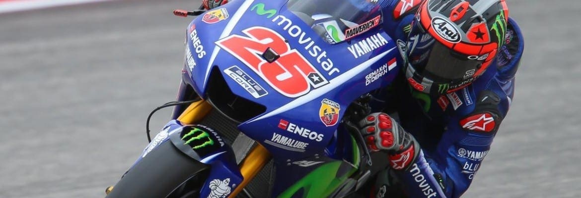 Marcada por 8 quedas, Vinales lidera terceira sessão de treinos em Austin