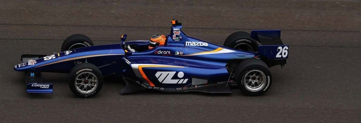 Matheus Leist vence sua primeira corrida em oval em Indianápolis