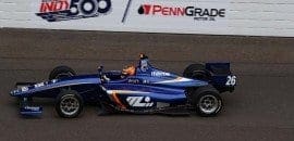 Matheus Leist vence sua primeira corrida em oval em Indianápolis
