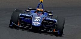 Matheus Leist é o mais rápido em treino da Indy Lights no oval de Indianápolis