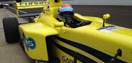Pro Mazda: Carlos Cunha Filho foi 3º nos dois treinos em Indianápolis