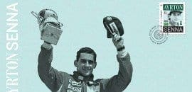 Ayrton Senna ganha selo postal em comemoração dos 50 anos do GP do Canadá