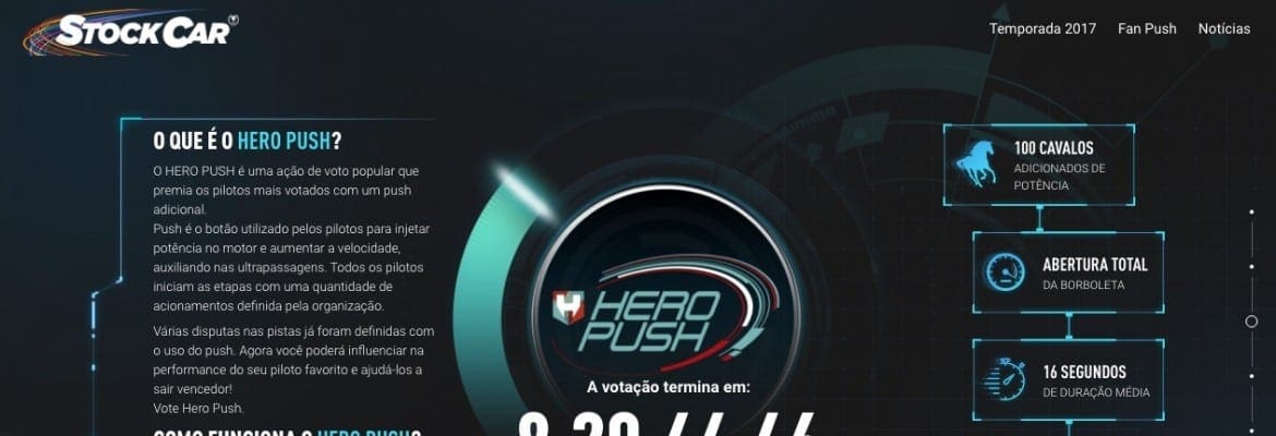 Público da Stock Car poderá interferir na performance de seus pilotos favoritos