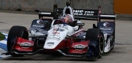 Rahal herda pole em Detroit após punição de Castroneves