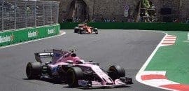 Ocon comemora melhor posição de largada da carreira