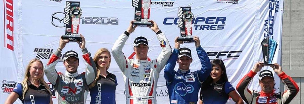 Pro-Mazda: Terceiro pódio para Carlos Cunha Filho nos Estados Unidos
