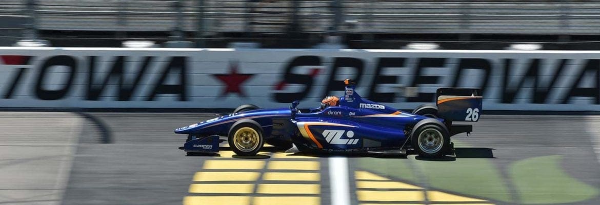 Matheus Leist estreia em Iowa marcando segundo melhor tempo no treino livre da Indy Lights