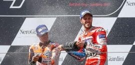 Dovizioso supera Marquez e vence batalha na Áustria