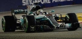 Hamilton vence o GP de Cingapura e abre caminho para o título