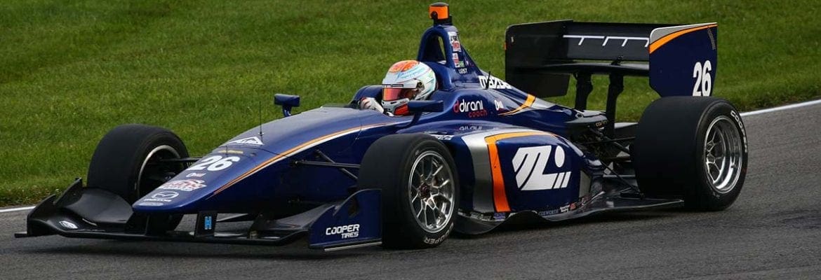 Matheus Leist brilha em estreia em Watkins Glen, lidera treino e termina dia em 3º na Indy Lights