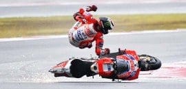 Queda tirou vitória de Lorenzo no GP de San Marino