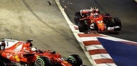 Acidente Largada - GP Cingapura 2017