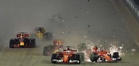 Acidente Largada - GP Cingapura 2017