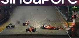 Acidente Largada - GP Cingapura 2017