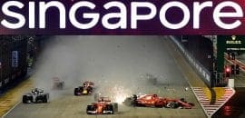 Acidente Largada - GP Cingapura 2017