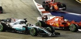 Acidente Largada - GP Cingapura 2017