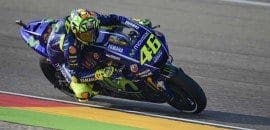 Valentino Rossi “orgulhoso” de sua performance em Aragão