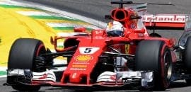 Ferrari completa programa de treinos e “comemora” pista seca