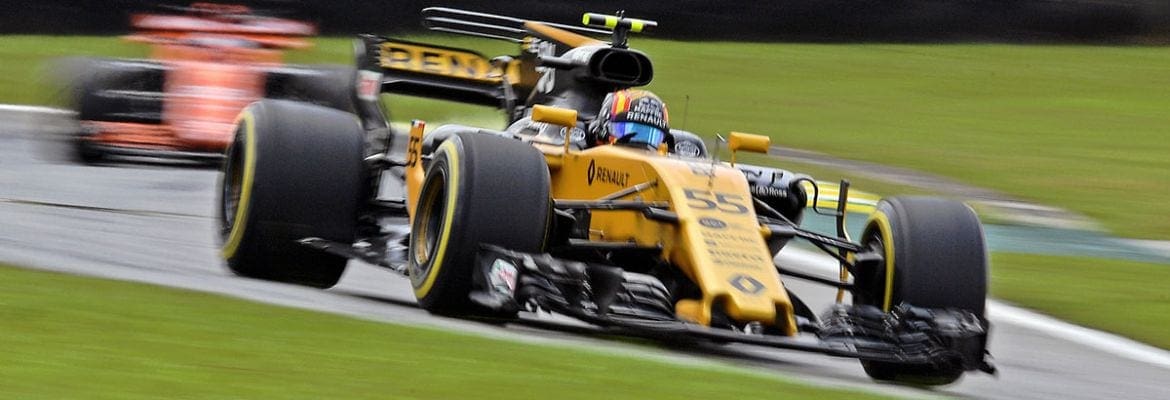 Dupla da Renault, Nico Hulkenberg e Carlos Sainz, comemora ida ao Q3