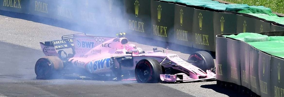 Depois de 27 corridas sem abandonos na F1, Ocon não terminou o GP do Brasil