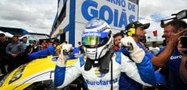 Daniel Serra larga na pole da Goiânia 500