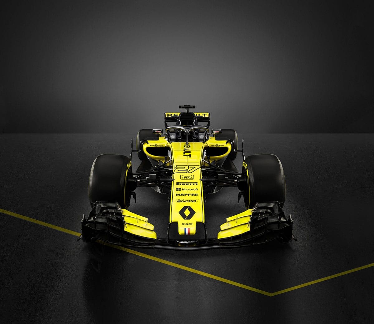 GALERIA: Renault revela o "preto e amarelo" do seu R.S. 18 para temporada 2018 da F1 Renault R.S 18 - F1 2018