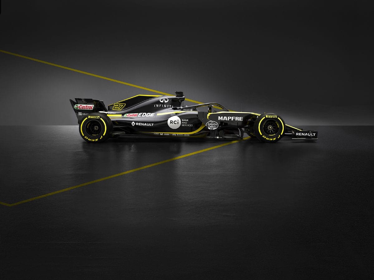 GALERIA: Renault revela o "preto e amarelo" do seu R.S. 18 para temporada 2018 da F1 Renault R.S 18 - F1 2018