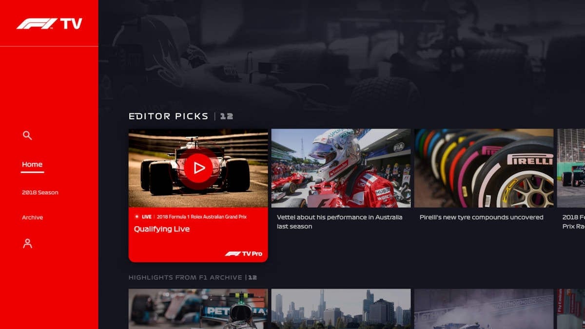 "F1 TV" estará disponível em vários países; Brasil fica de fora F1 TV