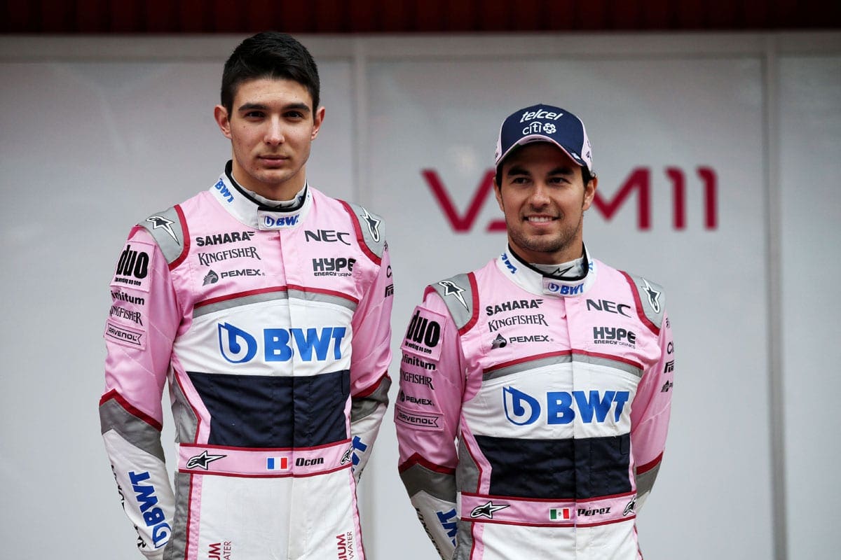 Esteban Ocon e Sergio Perez - Force India