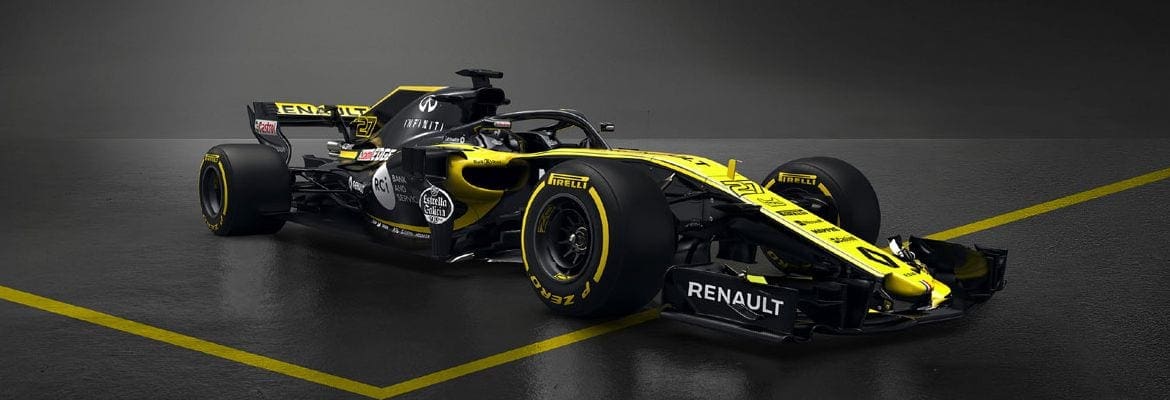 Mais preto do que amarelo, Renault apresenta o R.S. 18 para a temporada da F1