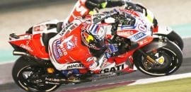 Dovizioso vence no Catar com direito a Márquez e Rossi no pódio
