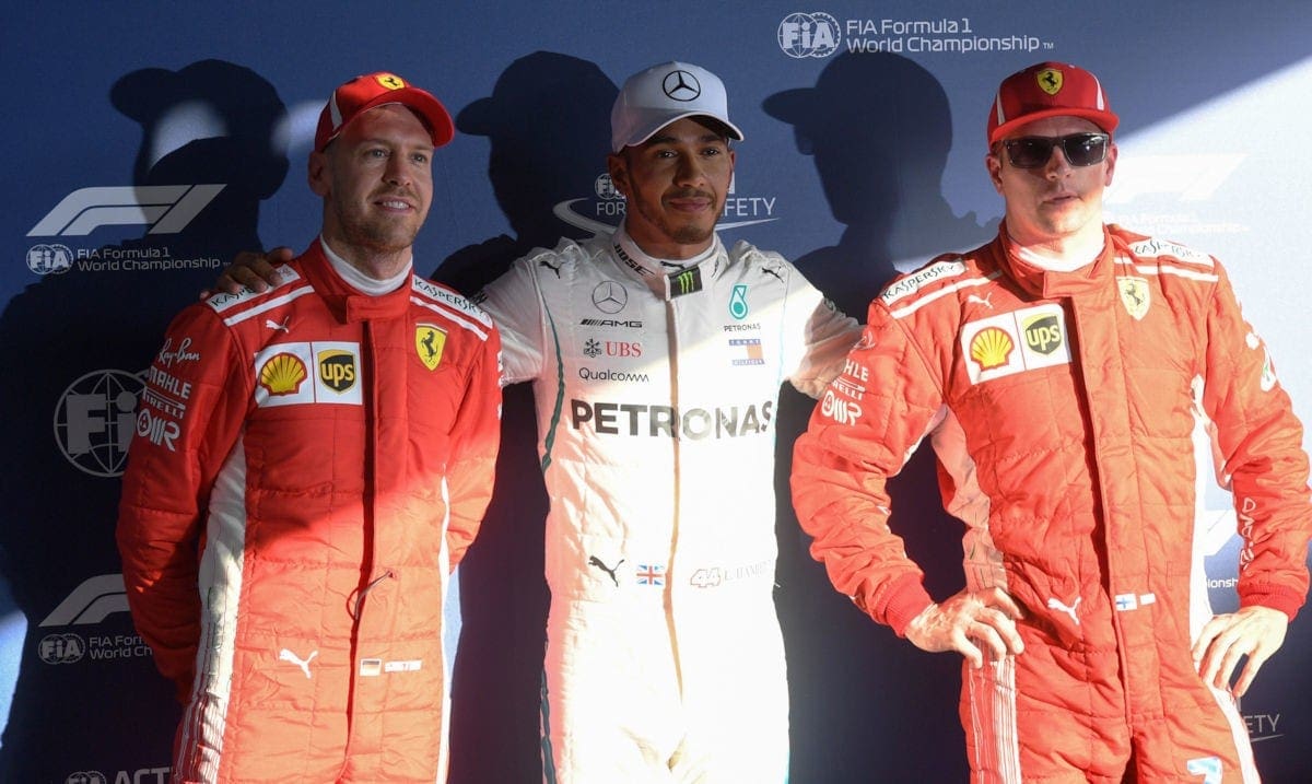 Vettel, Hamilton e Raikkonen - GP da Austrália