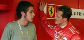 Valentino Rossi quer evitar retorno às pistas como fez Schumacher