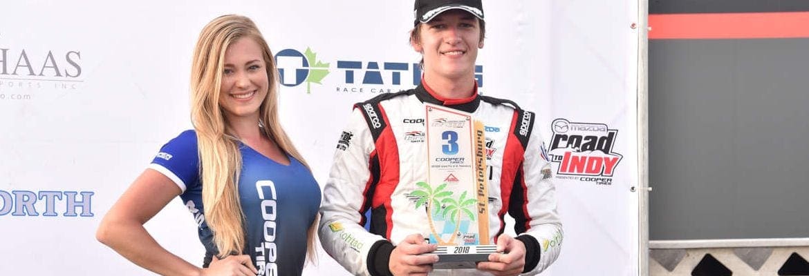 USF2000: Lucas Kohl inicia a temporada com pódio em St. Petersburg