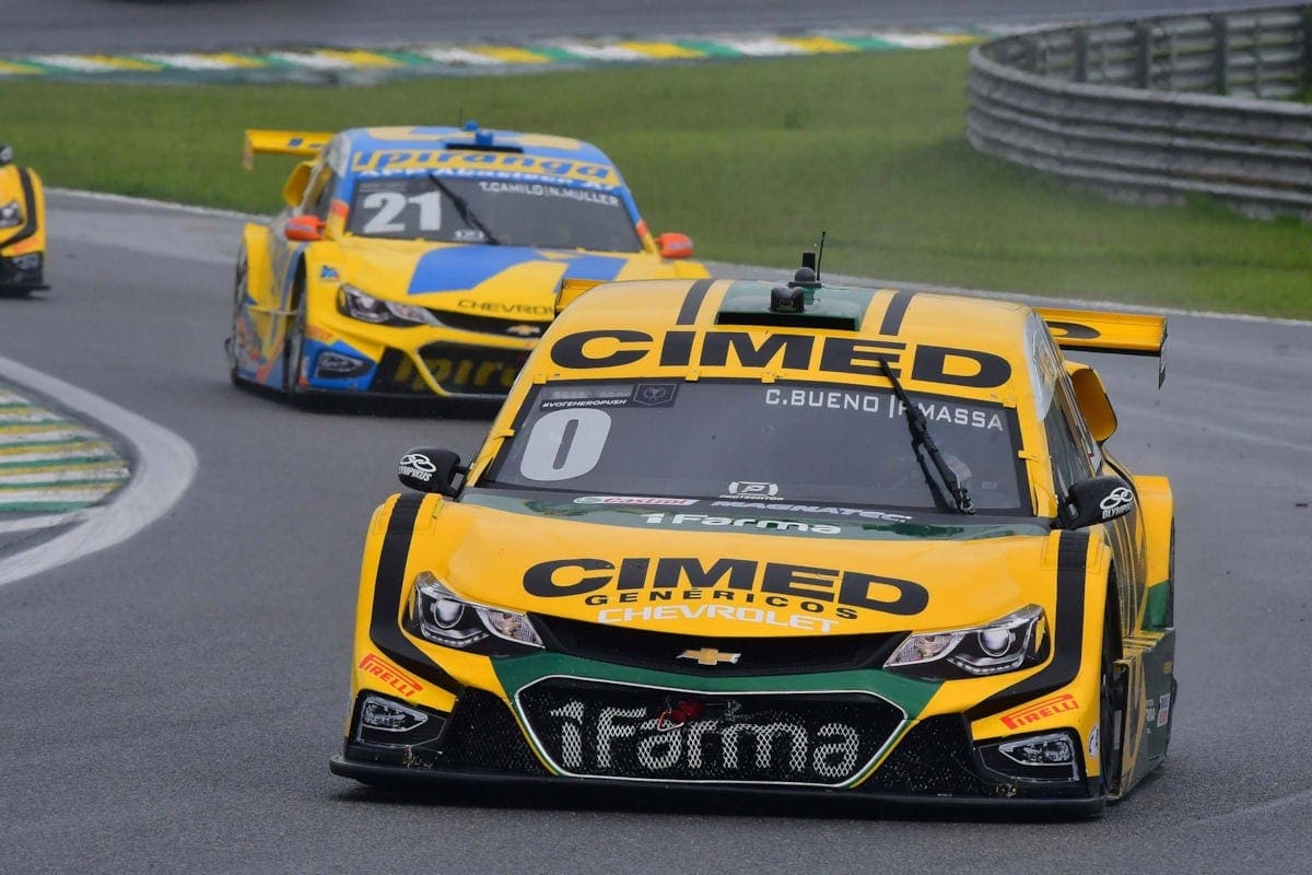 Cacá Bueno e Felipe Massa - Stock Car - Interlagos