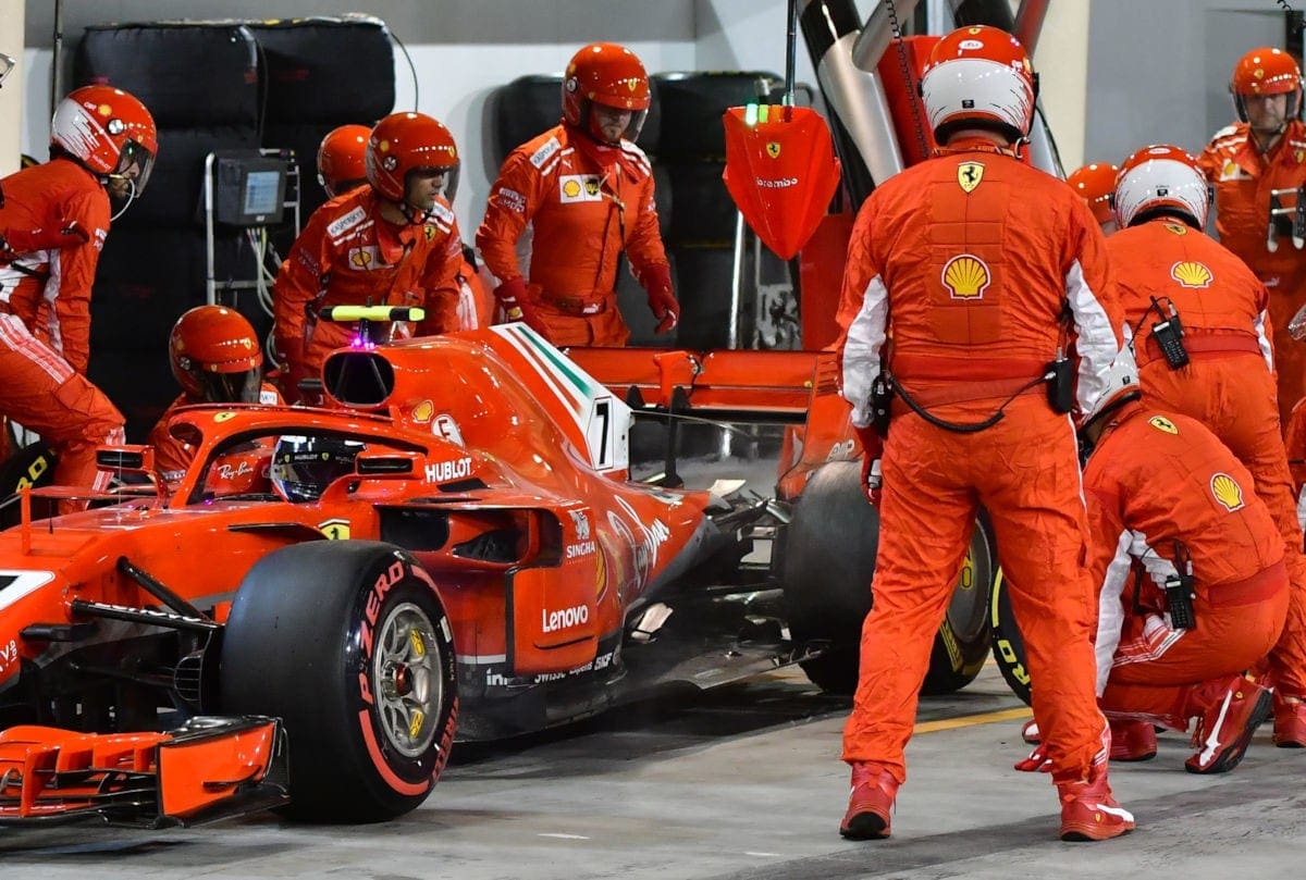 Kimi Raikkonen - Acidente mecânico Ferrari - GP do Bahrain