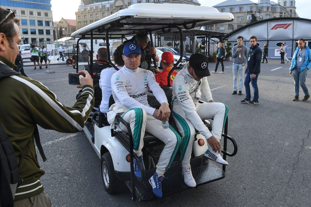 Lewis Hamilton e Valtteri Bottas (Mercedes) GP do Azerbaijão F1 2018