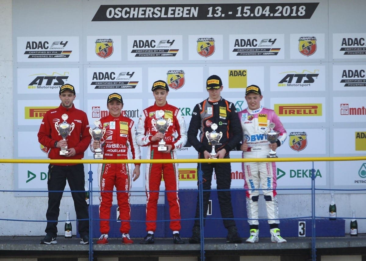 Enzo Fittipaldi conquista mais um pódio e assume vice-liderança da F-4 Alemã Enzo Fittipaldi - Prema F4