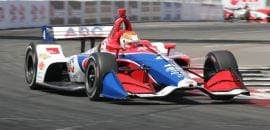 Quarto melhor Chevrolet, Matheus Leist tem sexta-feira promissora nos treinos da Indy em Long Beach